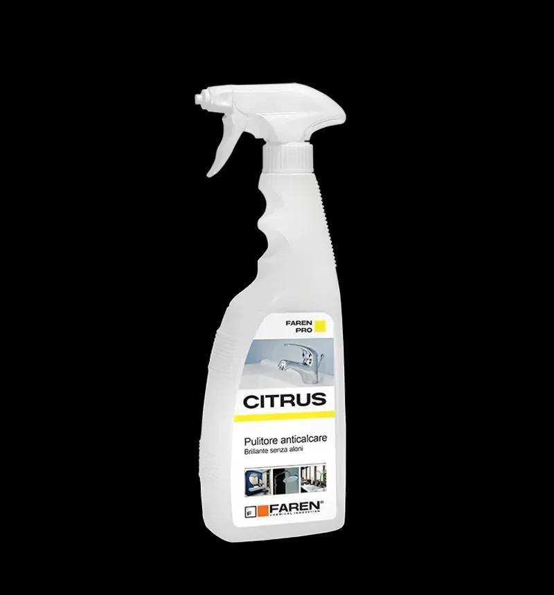 Faren CITRUS, Pulitore Anticalcare a base naturale di Acido Citrico, elimina calcare e ossidazioni da rubinetterie, ceramiche dei bagni, vetri, ottimo pulitore antiappannante box doccia, 750ml (3)
