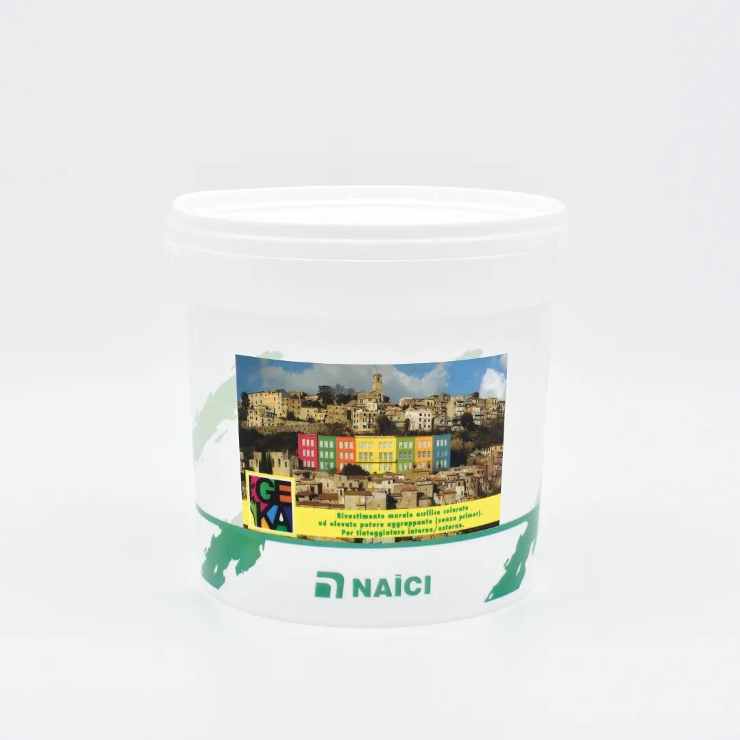 NAICI Geka Rivestimento Murale Acrilico Neutro Colorabile 20 Kg (Senza Primer).
