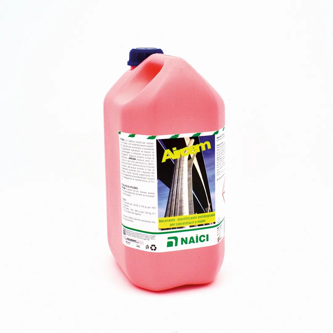 Additivo Aerante Plastificante NAICI AIRCEM per Malte e Calcestruzzi - Tanica 5 Litri