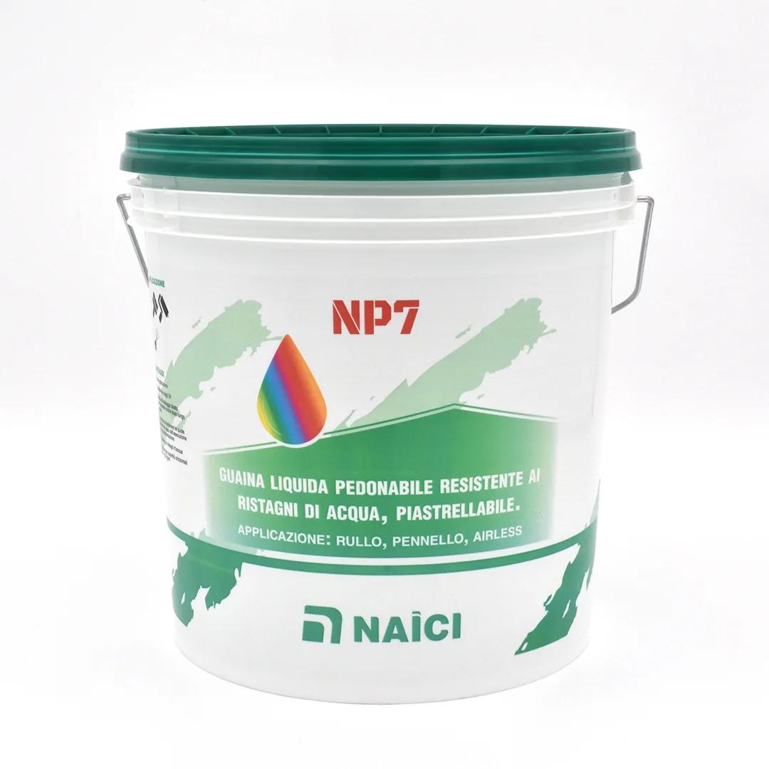 Naici NP7 Guaina Liquida Pedonabile 5 kg – Impermeabilizzante Piastrellabile Rosso