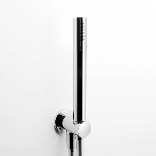 Kit Doccia Ares con Punto Acqua Tondo, Doccetta JUDY in Ottone e Flessibile 150 cm, Cromo